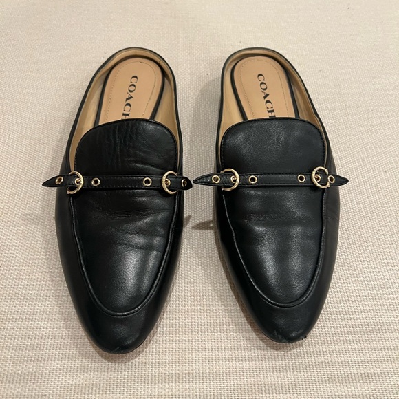 Coach-Irene leather Mule Black 8.5 B - Picture 7 of 12